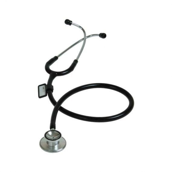 Dual Head Stethoscope, Black, Clam Shell