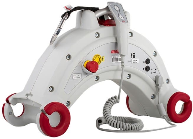 Etac Molift Nomad 255 portable ceiling hoist motor with integrated 4-point sling bar