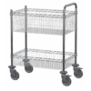 Chrome Mesh/Wire Mail Basket Trolley, 460 x 760 x 1020mmH