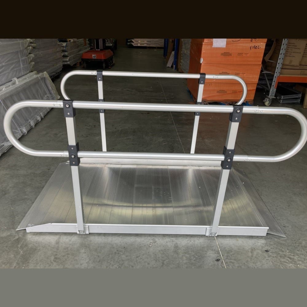 Walking/Wheel chair access ramp with Hand Rails - 385 kg Capacity
