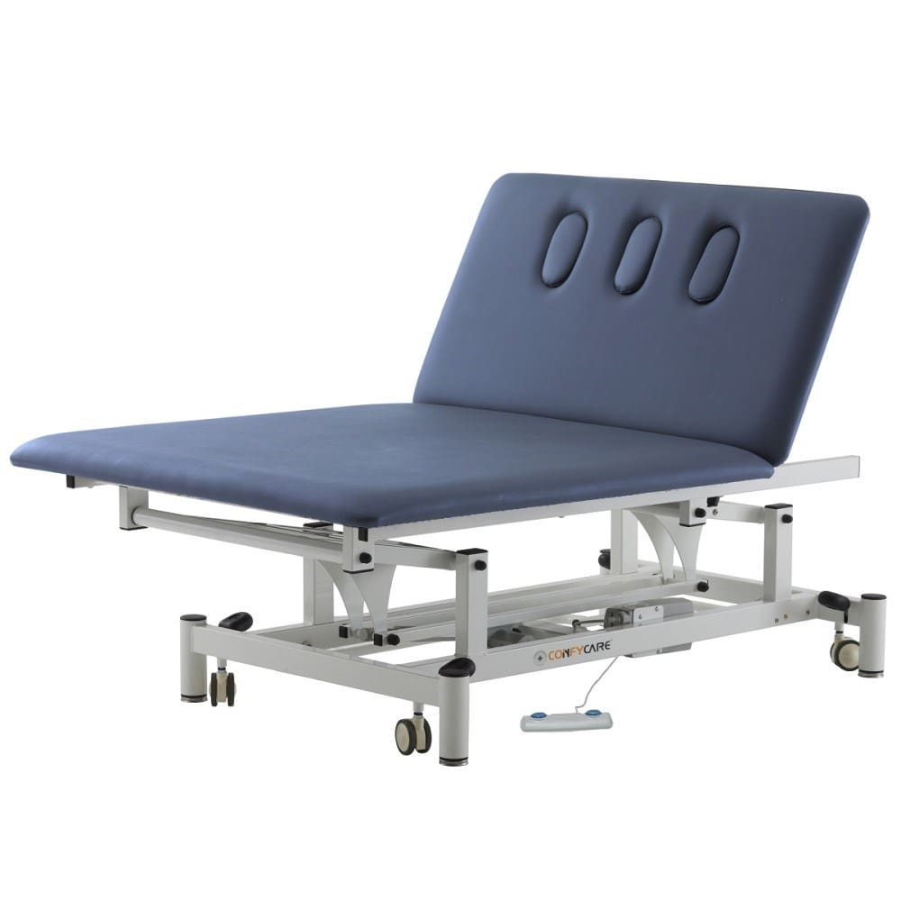 2 Section Hi Lo Electric Neurological Couch (BoBath) - Navy Blue