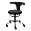 Surgeon Theatre Stool Hand Operated with Backrest | OS0265