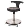 Surgeon Theatre Stool Foot Operated with Backrest | OS0270
