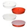High-Sided Divided Dish, 254mm dia, Red
