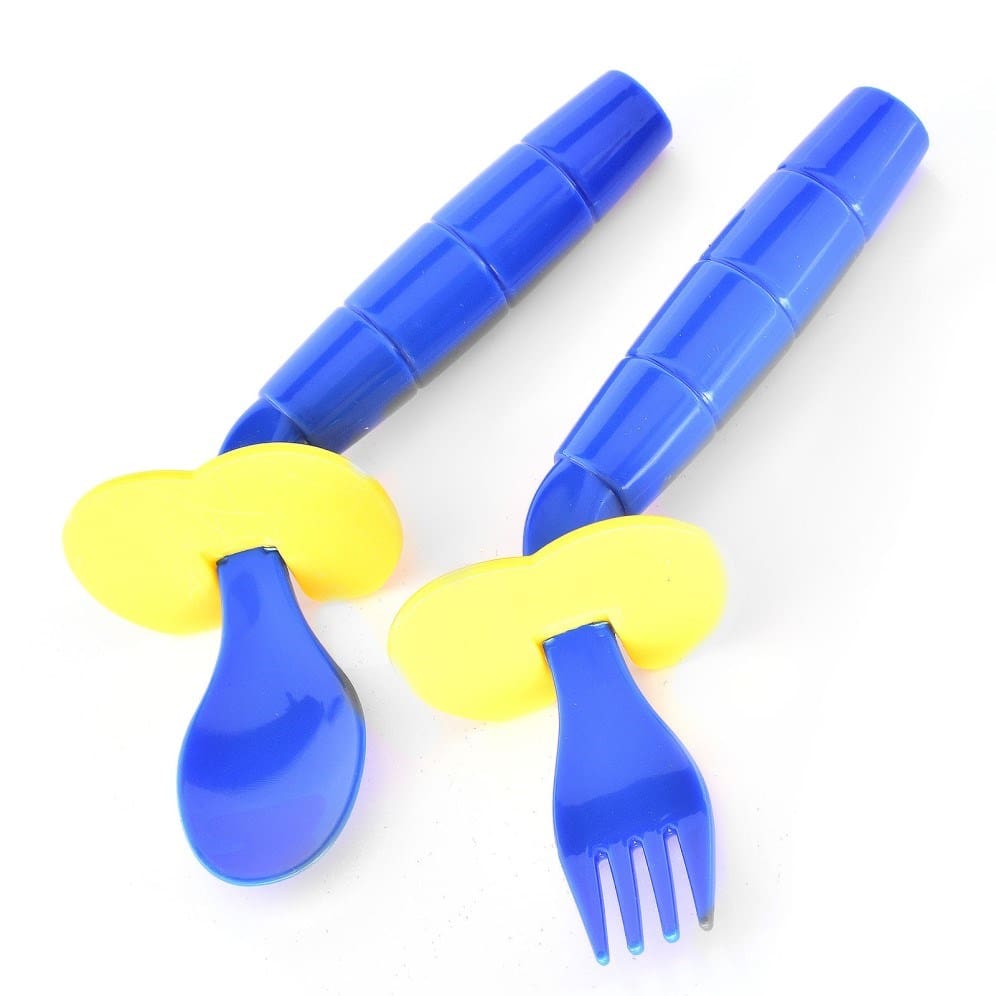 EasieEaters Curved Cutlery, Spoon and Fork, Right Hand