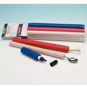 Cylindrical Foam Tubing, 30cm long, Adult Assortment (two of each colour: Tan, Red and Blue)