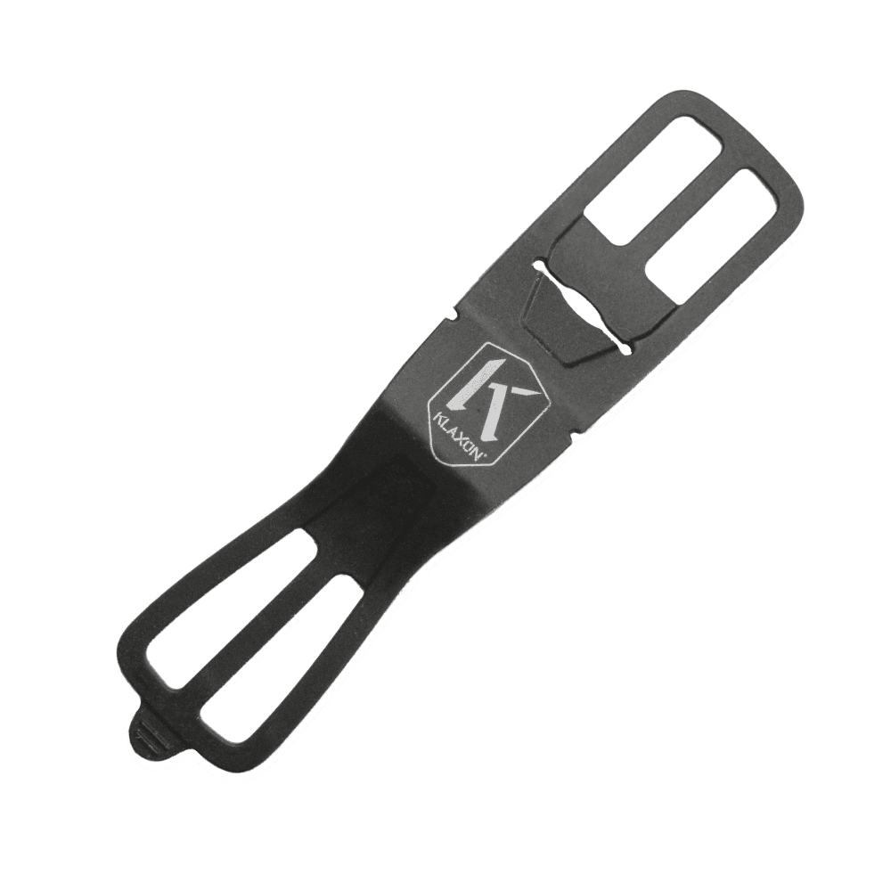 Klaxon Klick Phone holder to mount on the handlebar with Klaxon Logo