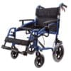 Pride Mobility Manual Wheelchair Transit, 12'' Wheels, Red or Blue