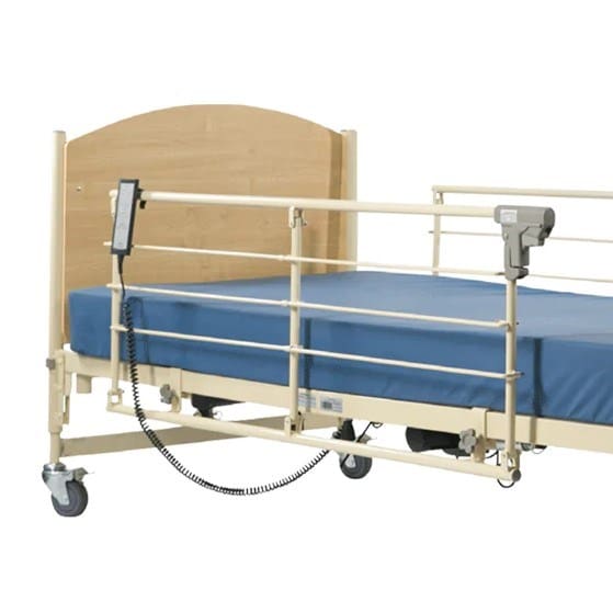 3/4 Steel Collapsible Rails, Cream, Pair