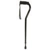 Red Gum Walking Stick, Offset Straight Handle, 765-990mm, SWL 100Kg, Black/Brown