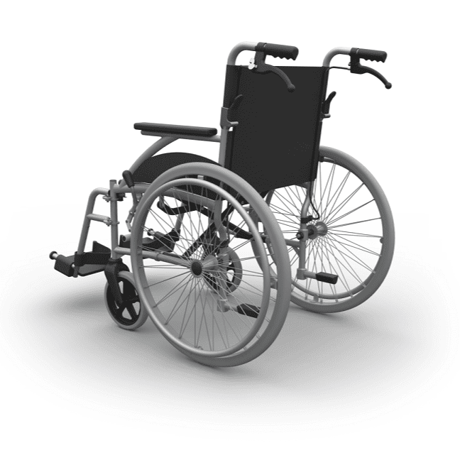 Red Gum Crystal 2, Aluminium Super Lightweight SP Wheelchair, Silver
