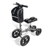 Redgum Comfort Ride knee walker in charcoal grey with air filled tyres and hand brakes