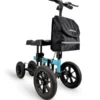 Redgum Cross Country knee walker with suspension in sky blue, flat free wheels
