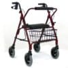 Red Gum Wide Walker, 8" Casters (Mini Mack), Red