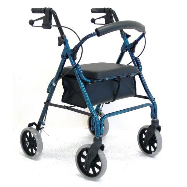 Red Gum Alum Walker, 8" Wheels