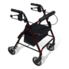 Red Gum Alum Mini Walker, 6" Wheels, Red
