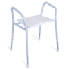 Red Gum High User Capacity Aluminium Shower Stool, White, SWL 159Kg