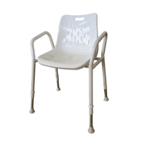 Red Gum High User Capacity Aluminium Shower Chair, White, SWL 159Kg