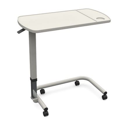 Red Gum Over Chair / Bed Table, Basic With Fixed Top, Easy Lift And Adjust Features, Locking Castors