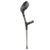 Red Gum Aluminium Forearm Crutch with Anotomic Grips L/R, Brushed Aluminium, SWL 120Kg, Pair