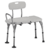 Red Gum Deluxe Transfer Bench, Anodised, W800mm, H450-570mm, SWL 130Kg