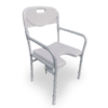 Red Gum Foldable Shower Chair, Pearl White, W470mm, H 460-530mm, SWL 100Kg