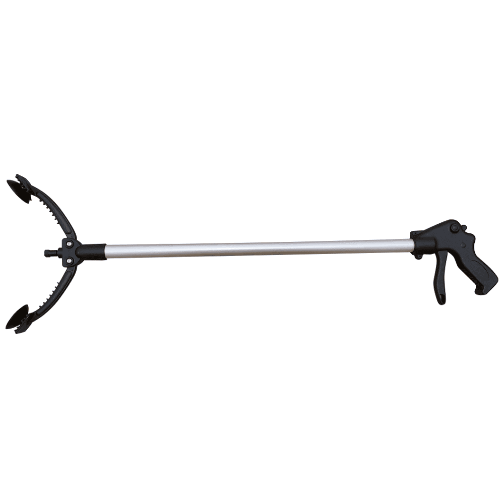 Red Gum Heavy Duty Jawed Reacher 36" (870mm), Cupped Claw, Adjustable Locking Mechanism