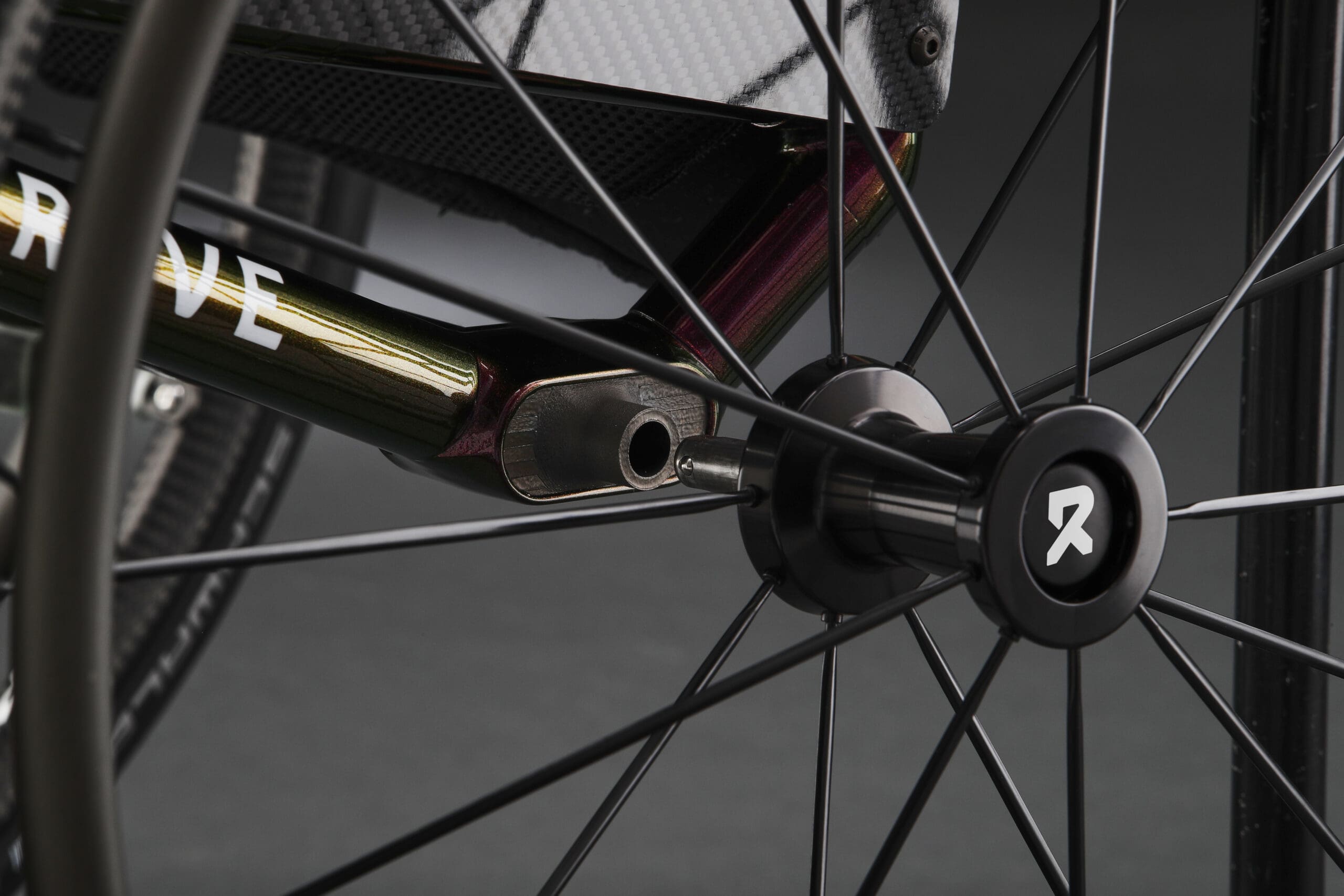 Rove wheelchair frame and component detail