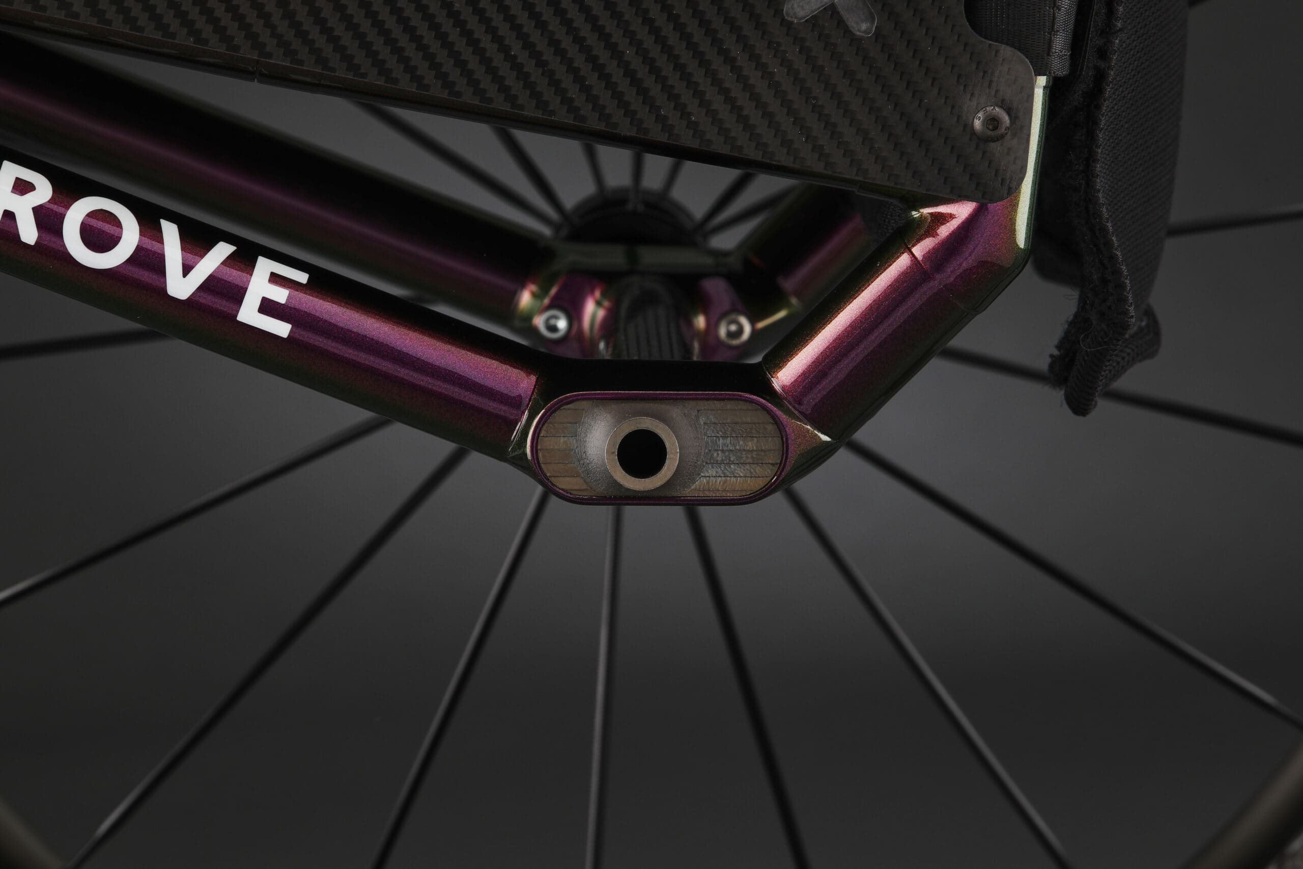 Rove wheelchair frame and component detail
