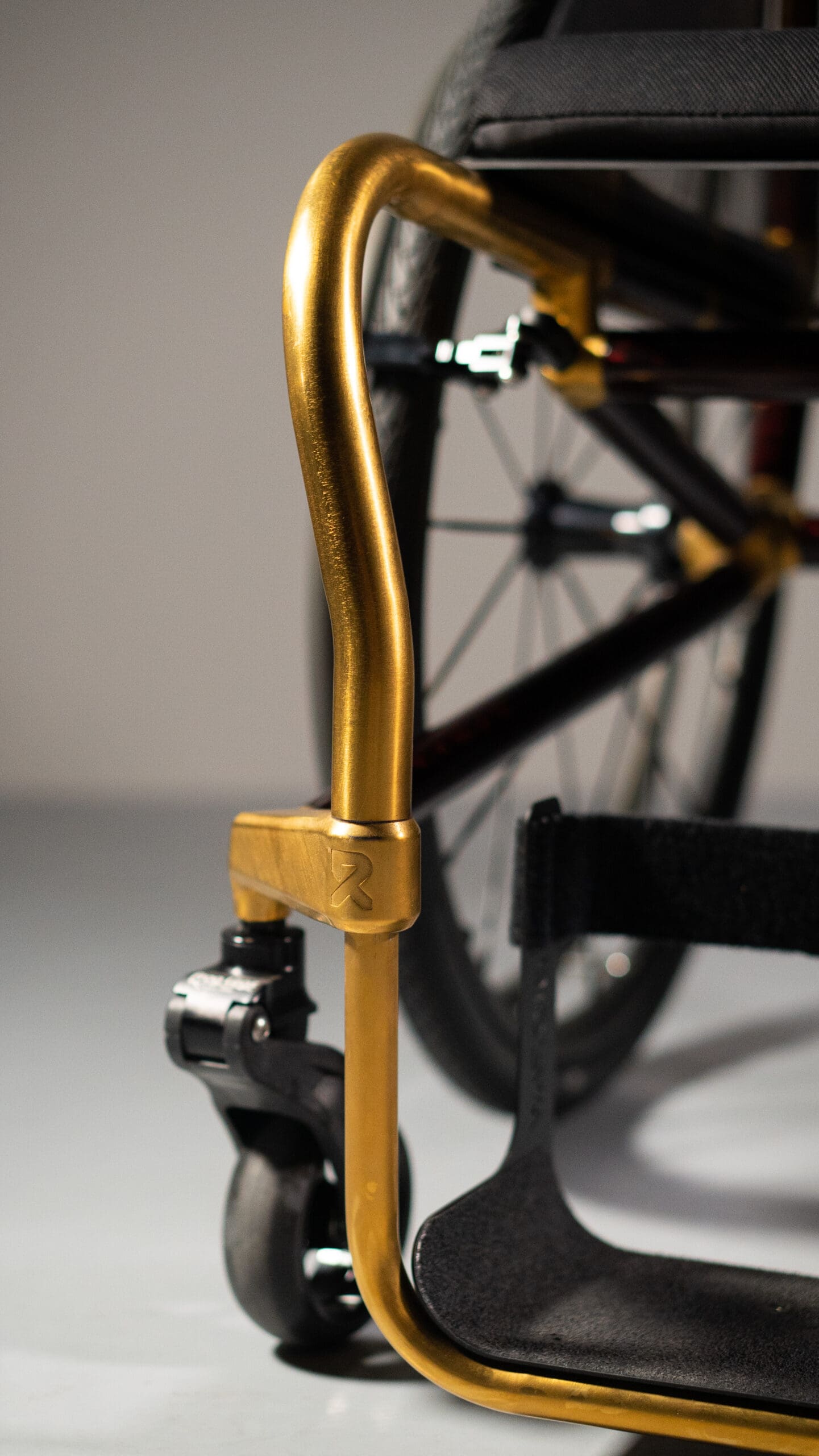 Rove wheelchair frame and component detail