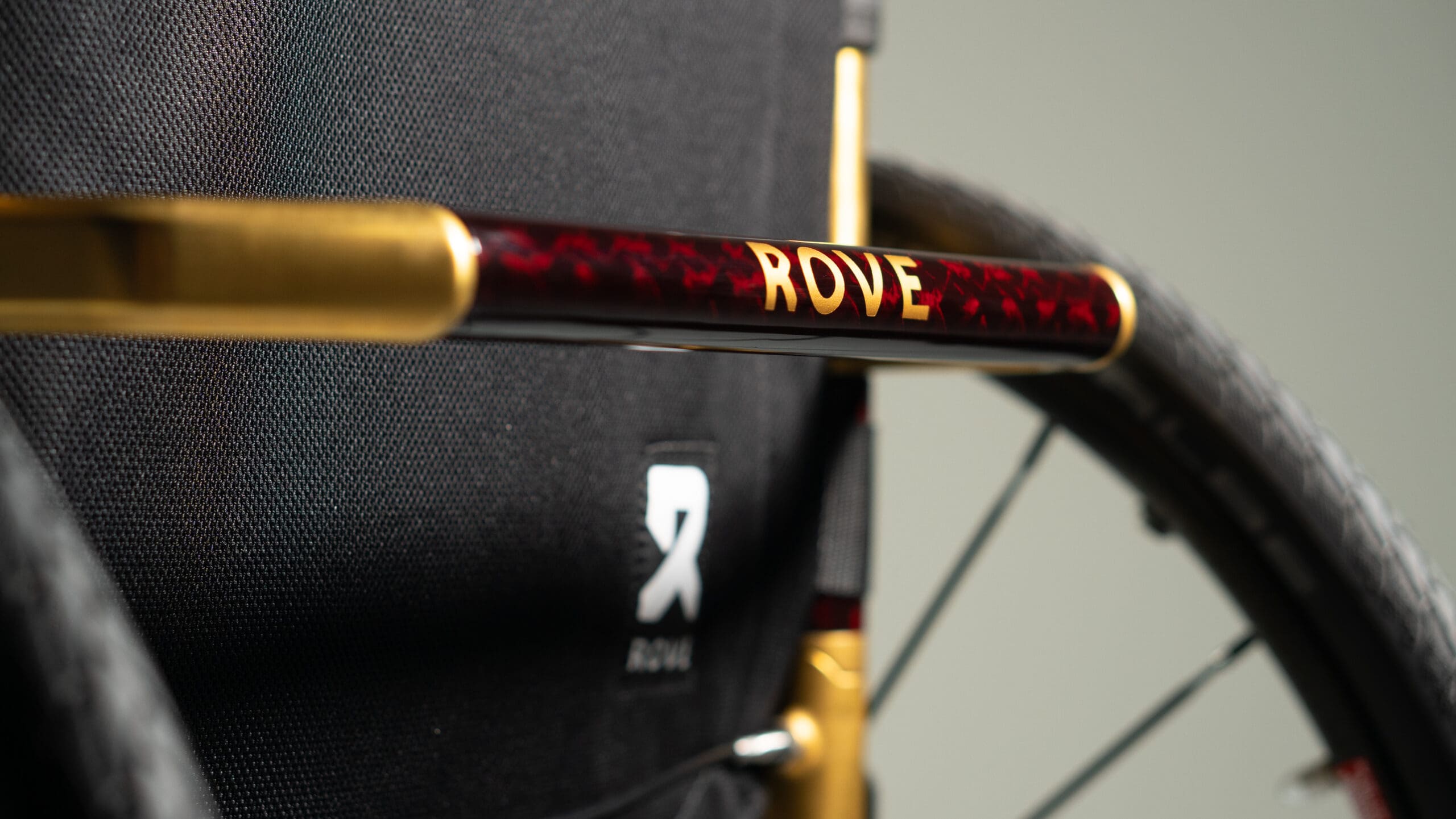 Rove wheelchair frame and component detail