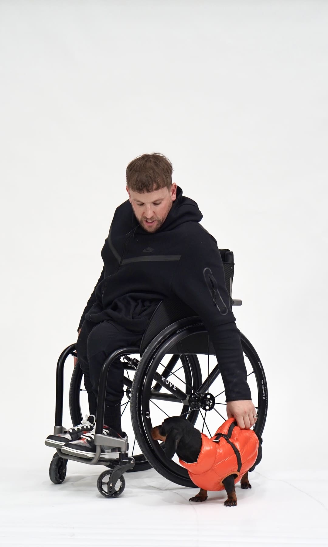 Rove wheelchair in use