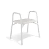 Hero Medical extra wide padded shower stool with aluminium frame and side hand grips