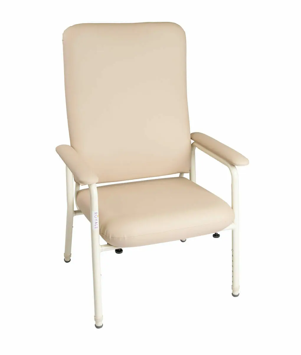 Day Chair Bariatric - Highback Hilite Mocha Champagne 60cm (Royale Medical) 205kg SWL