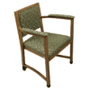 Chair, Lowback, EasyGlide, Redgum with Padded Arms