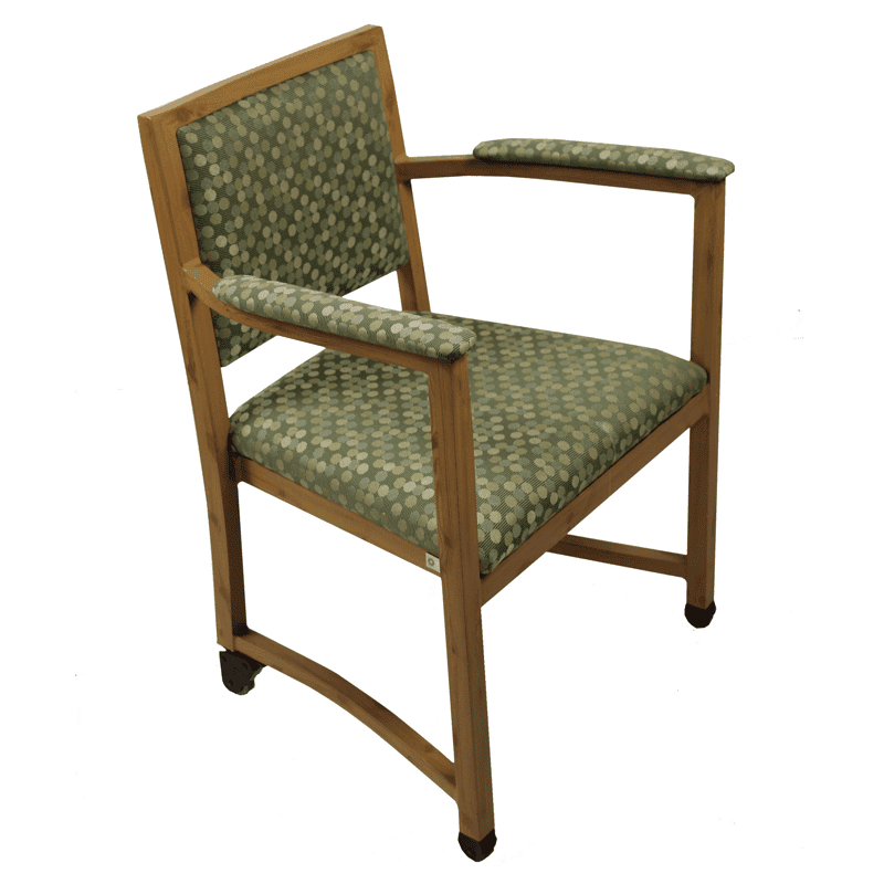 Chair, Lowback, EasyGlide, Redgum with Padded Arms