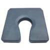 Soft Foam Cushion for SB6c, 6w complete with commode rails fitted