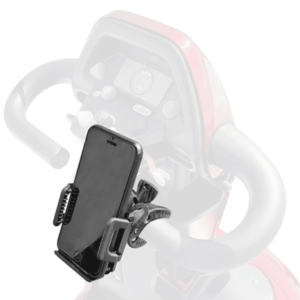 Shoprider Mobility Telephone Holder With Super Strong Multi Adjust Claw, Black