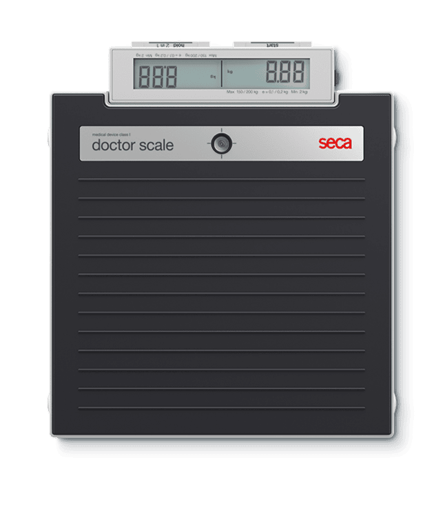 seca 874DR Doctor scales, Flat, electronic with 2 displays, 200kg