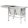 Veterinary Stainless Steel Deep Wash Tub - 1670 x 580 x 900