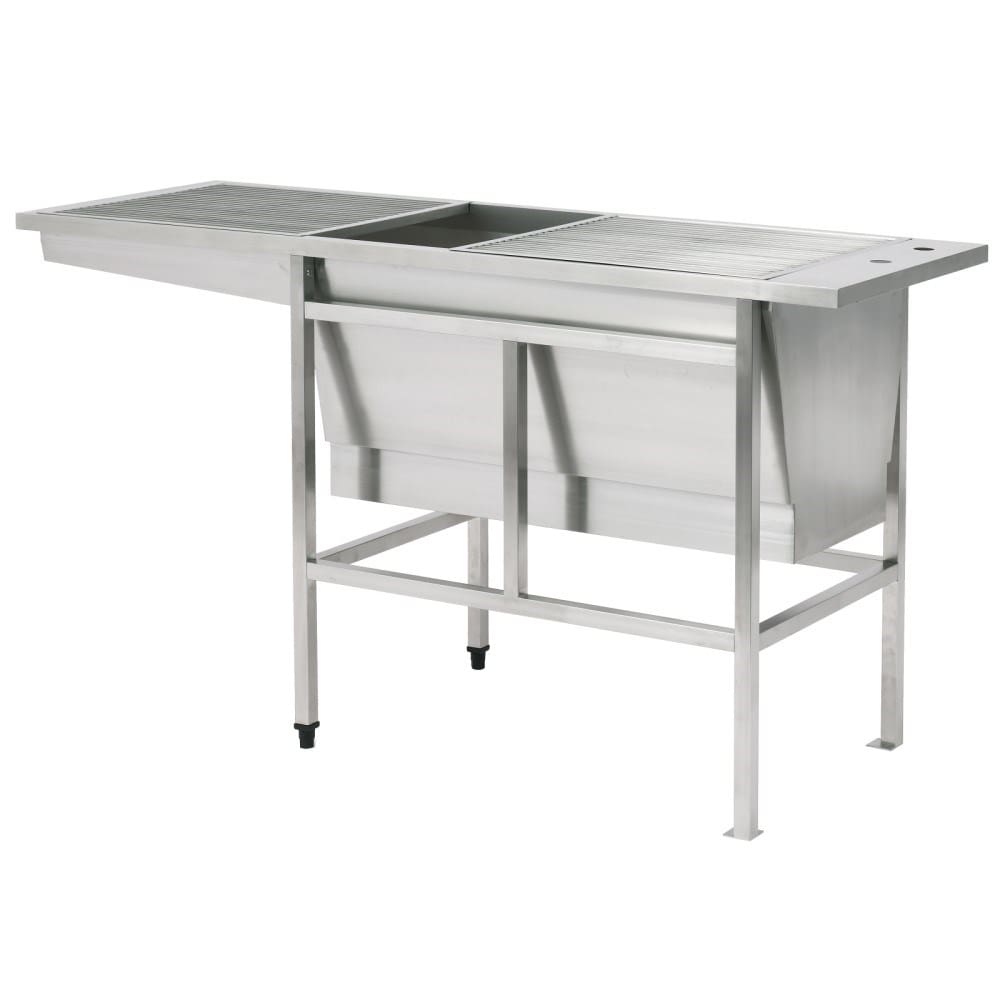 Veterinary Stainless Steel Deep Wash Tub - 1670 x 580 x 900