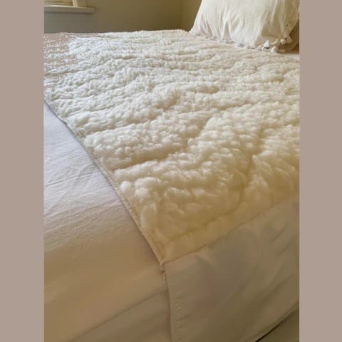 Staydry Absorbent & Waterproof Wool Topper Bed Pad