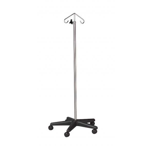 IV Pole/Stand Polymer Base 5-Leg 2-Hook | TM0216