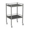 Stainless Steel Instrument Trolley, With Rail
