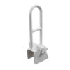 Clamp on bath tub rail