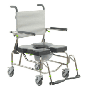 Raz-AP600 Heavy Duty, Attendant Propel Mobile Shower Commode Chair
