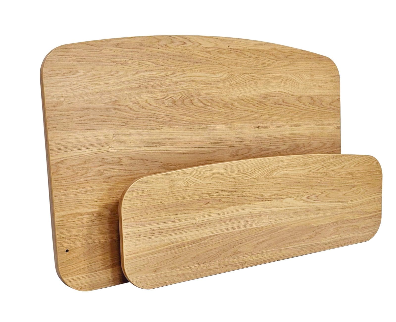 Empresa Bed End, Arc Style for Fabric Side Rails (Lissa Oak)