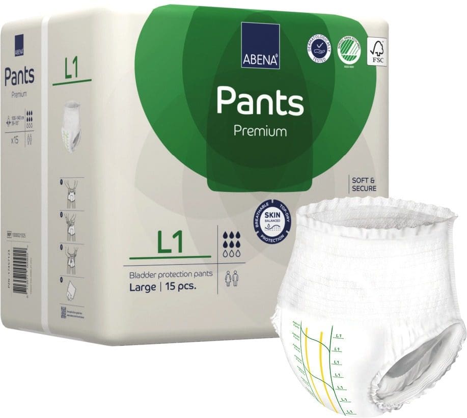 Abena Pants Premium L1, Large, 100 to 140 cm
