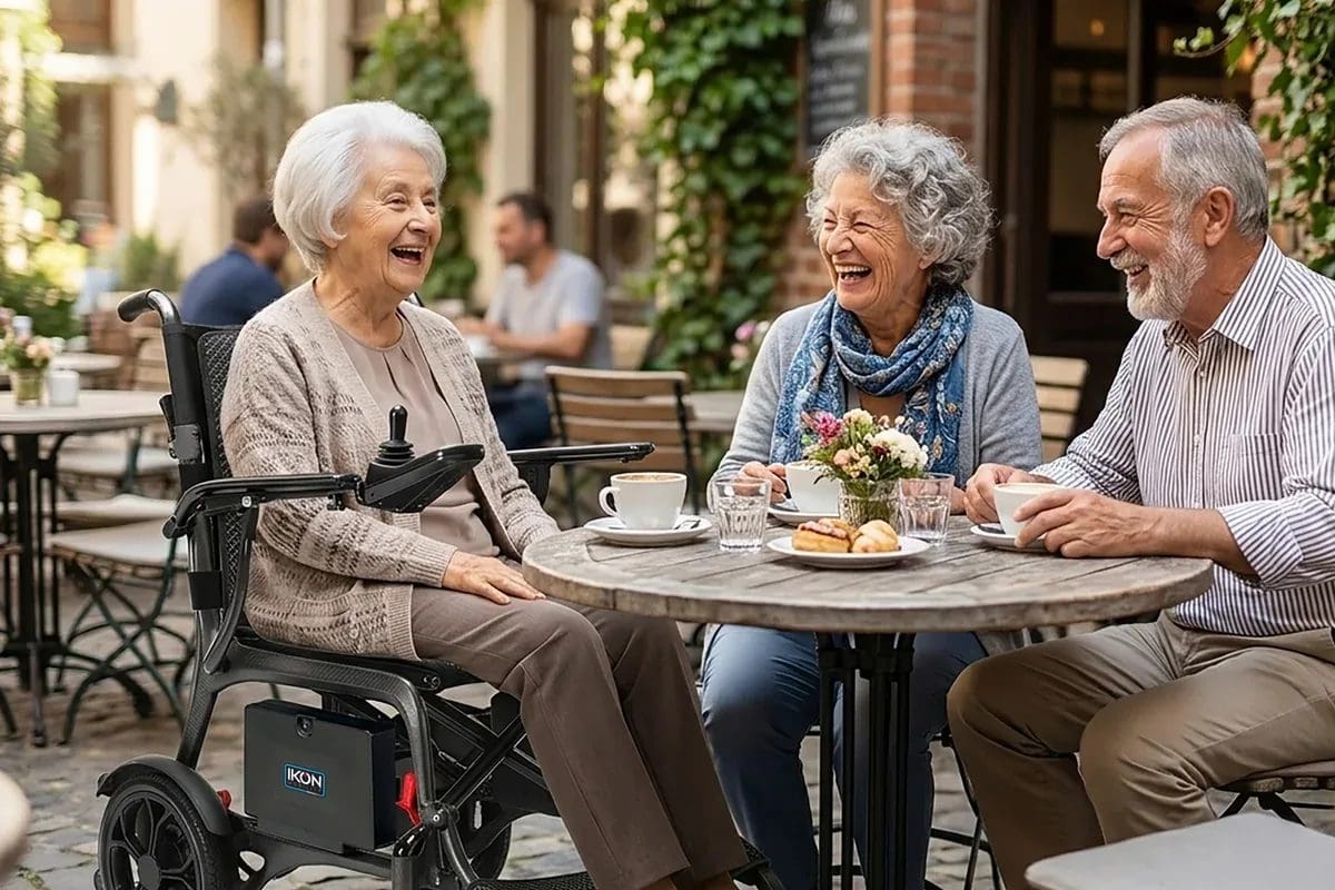 Ikon Enduro Powerlite Side Folding Carbon Fibre Power Wheelchair - Image 3