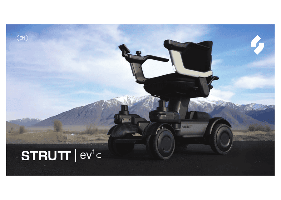 Front page of the Strutt ev¹c brochure
